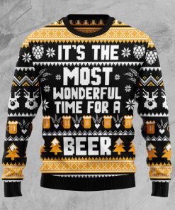Wonderful time for a Beer Christmas Wool Sweater Wonderful time for a Beer Christmas Wool Sweater