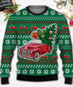 Pickup Truck – All Over Print Christmas Wool Sweater