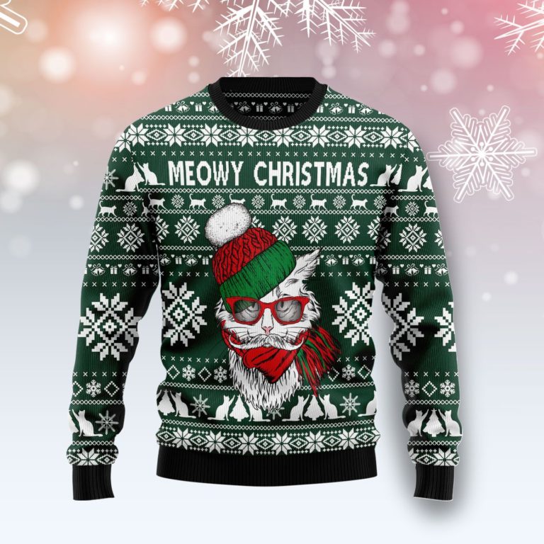 Meowy Christmas Christmas Wool Sweater