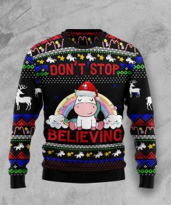 Unicorn Believing Christmas Christmas Wool Sweater