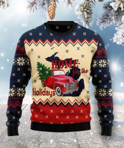 Home For The Holidays Michigan Christmas Wool Sweater