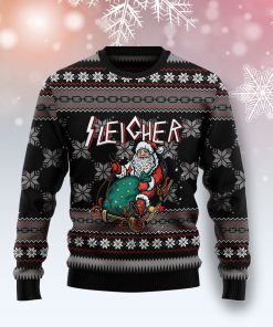 Santa Sleigher Christmas Wool Sweater
