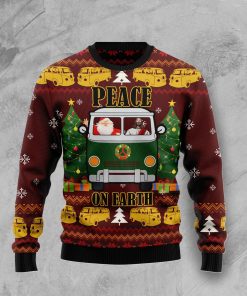 Peace On Earth Christmas Wool Sweater