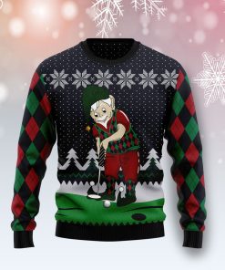 Golf Lover Christmas Wool Sweater