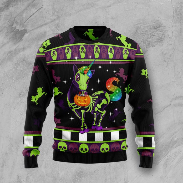 Unicorn Pumpkin Halloween Halloween Sweater