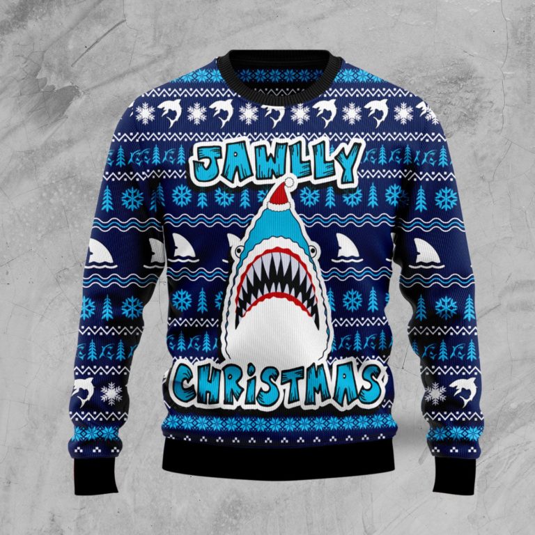 Shark Jawlly Christmas Christmas Wool Sweater
