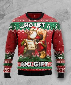 No Lift No Gift Christmas Wool Sweater
