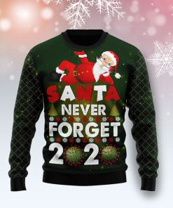 Santa Never Forget  Christmas Wool Sweater Santa Never Forget  Christmas Wool Sweater