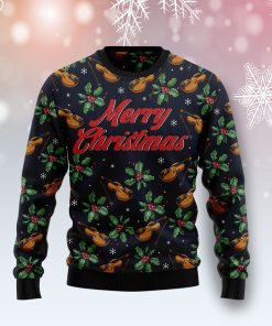 Violin Christmas Christmas Wool Sweater