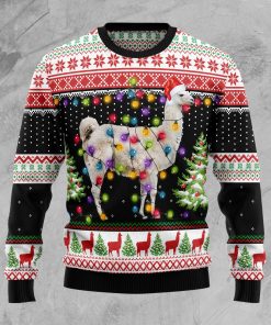 Llama Hit That Christmas Wool Sweater