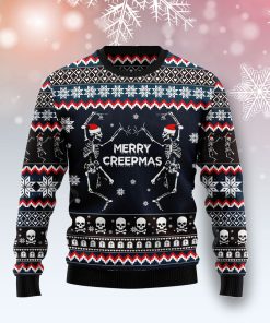 Skeleton Merry Creepmas Christmas Wool Sweater Skeleton Merry Creepmas Christmas Wool Sweater