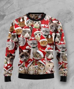Lovely Cats Christmas Wool Sweater