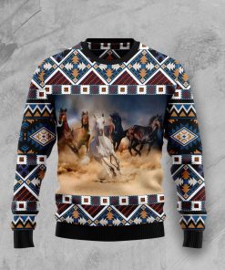 Beautiful Horses Christmas Wool Sweater