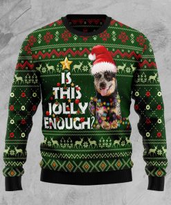 Australian Cattle Dog Jolly Christmas Wool Sweater