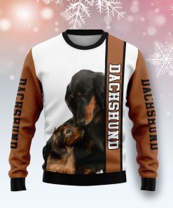 Rescued Dachshund Christmas Wool Sweater