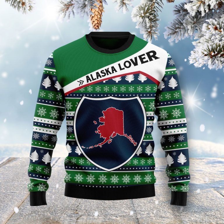 Alaska Lover Christmas Wool Sweater