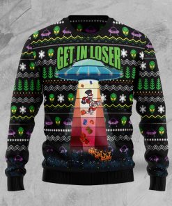 Alien Get In Loser Christmas Wool Sweater Alien Get In Loser Christmas Wool Sweater
