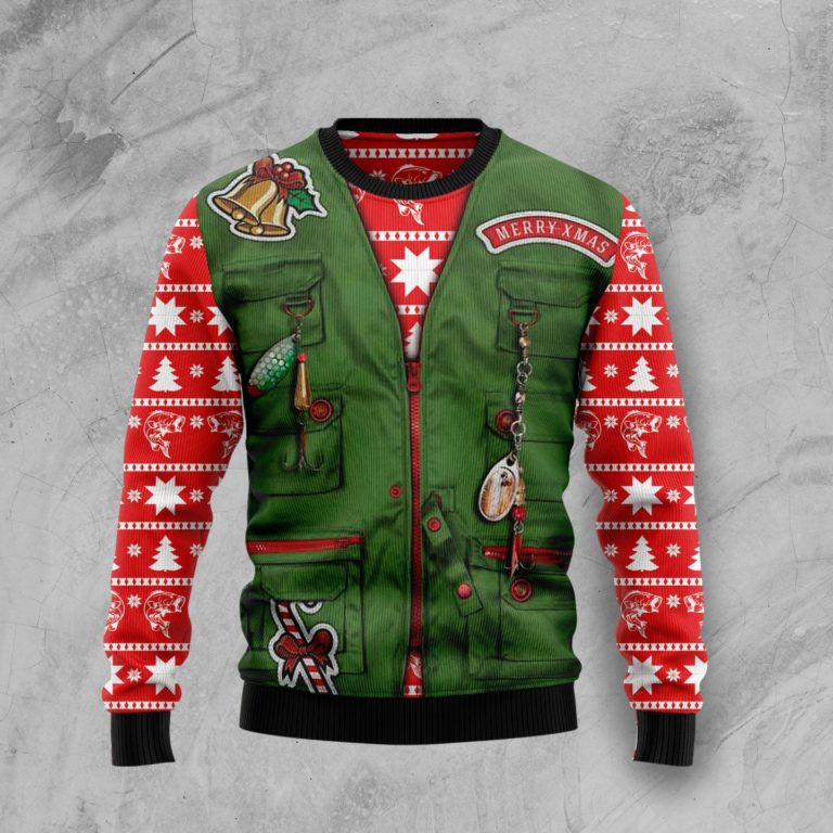 Merry Fishmas Christmas Wool Sweater