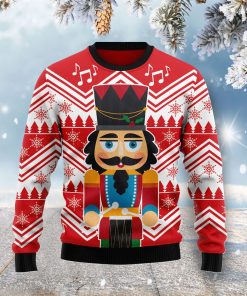Nutcracker With Drum Christmas Wool Sweater Nutcracker With Drum Christmas Wool Sweater