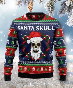 Santa Skull Christmas Wool Sweater