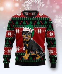 Rottweiler Cute Christmas Wool Sweater