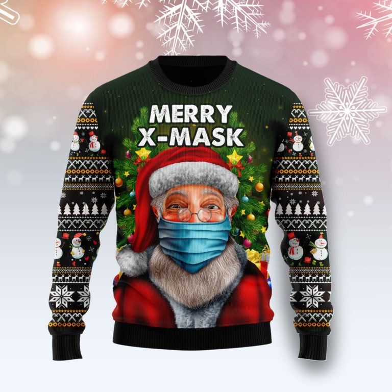 Santa Merry Xmas Christmas Wool Sweater
