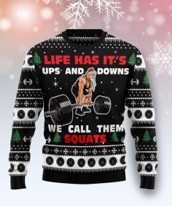 Santa Claus Love Gym Christmas Wool Sweater