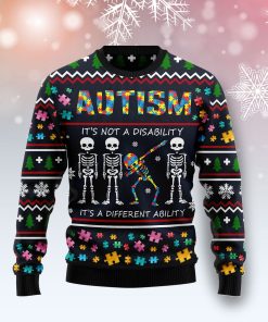 Autism Different Christmas Wool Sweater