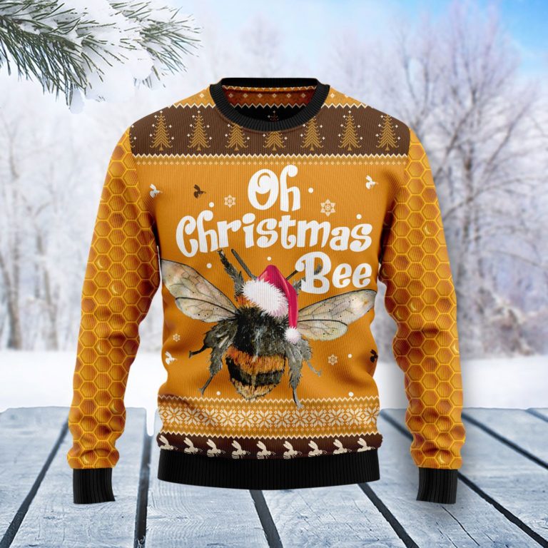 Oh Christmas Bee Christmas Wool Sweater