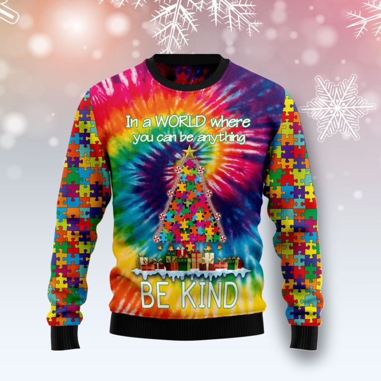 Autism Christmas Tree Christmas Wool Sweater