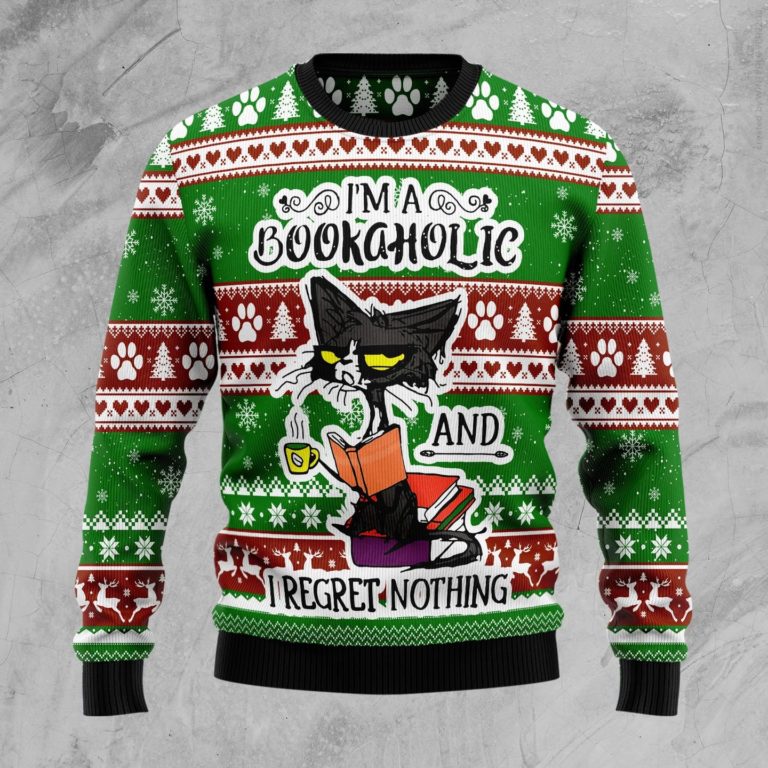 I‘m A Bookaholic Christmas Wool Sweater