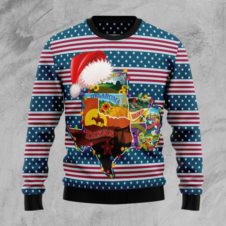 Texas Xmas Christmas Wool Sweater