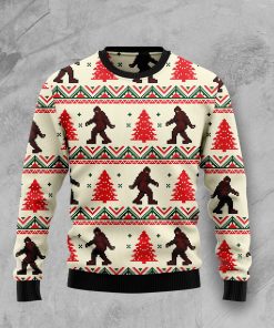 Amazing Bigfoot Christmas Wool Sweater