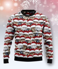 Santa Wolf Christmas Wool Sweater