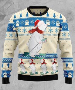 Polar Bear Ice Christmas Wool Sweater