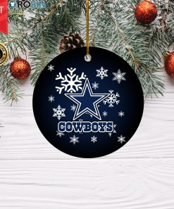 Dallas Cowboys Christmas Merry Christmas Circle Ornament Dallas Cowboys Christmas Merry Christmas Circle Ornament