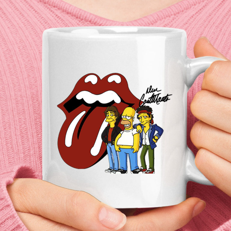The Rolling Stones Homer The Simpsons Mashup Mug