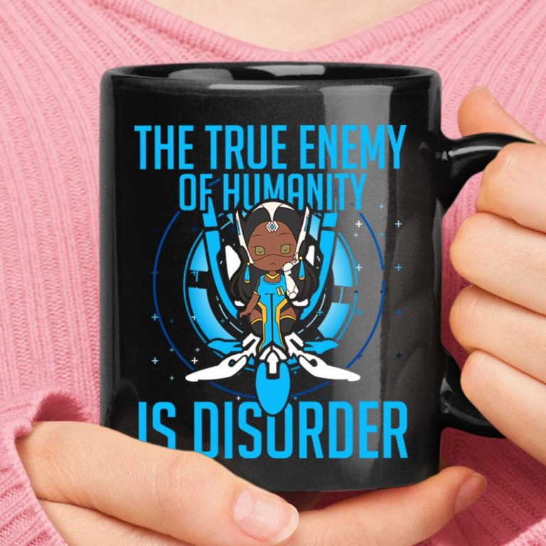 The True Enemy Of Humanity Is Disorder Chibi Symmetra Overwatch Mug