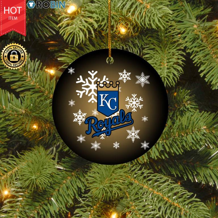Kansas City Royals Merry Christmas Circle Ornament