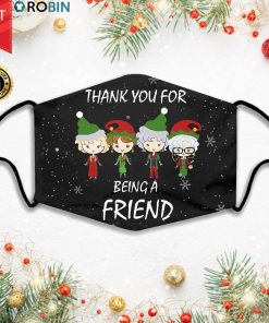 Thank You For Being A Friend Golden Christmas Face Mask + PM2.5 Filter