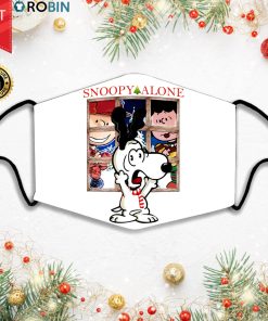 Snoopy And Home Alone Snoopy Alone Face Mask + PM2.5 Filter