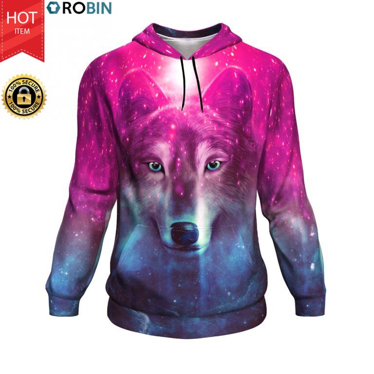 Wolf Is My Spirit Animal All-Over Printed Hoodie