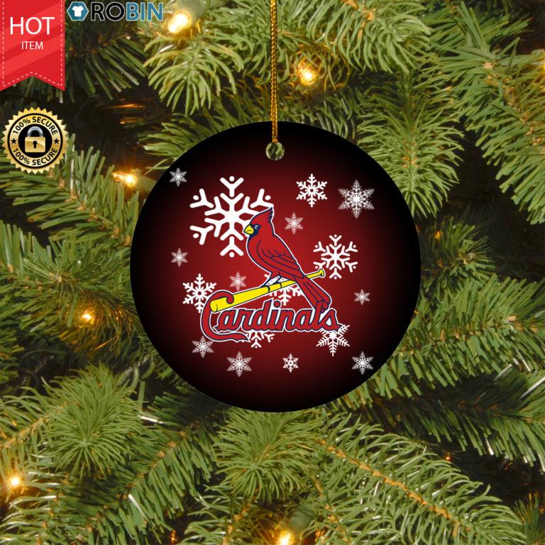 St. Louis Cardinals Merry Christmas Circle Ornament