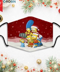 The Simpsons Family XMas Face Mask + PM2.5 Filter