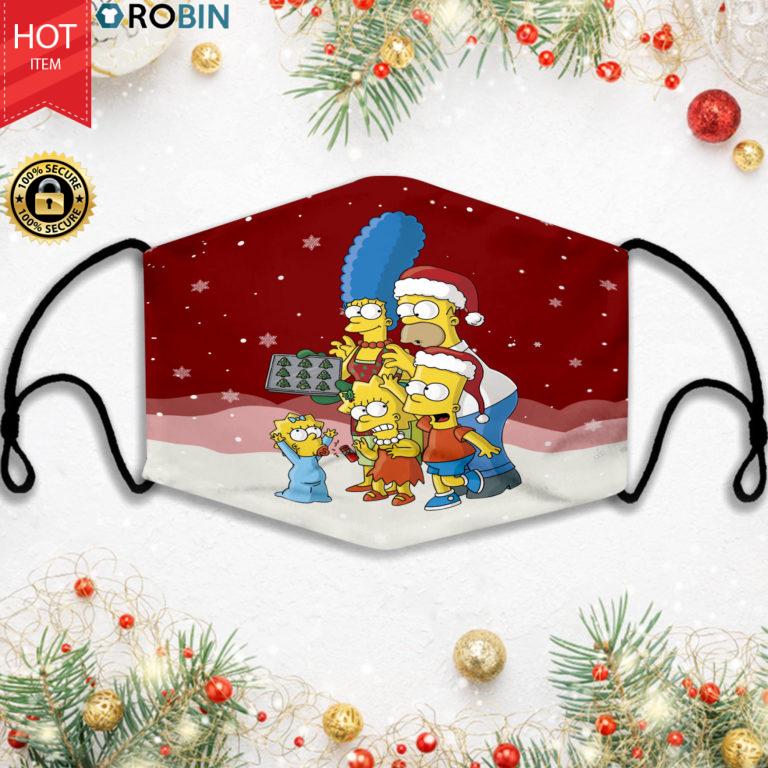 The Simpsons Family XMas Face Mask + PM2.5 Filter
