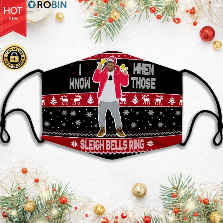 I Know When Those Sleigh Bells Ring Face Mask + PM2.5 Filter