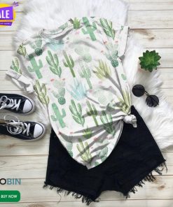 Cute Cactus Patterns  3D All Over Print T-Shirt