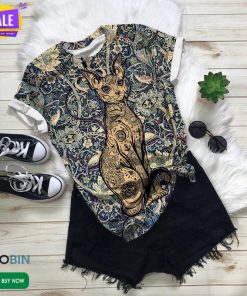 Abstract Thin Cat  3D All Over Print T-Shirt