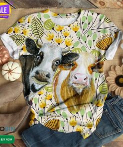 Little Couple Of Cows  3D All Over Print T-Shirt