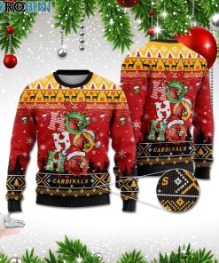 Louisville Cardinals Ho Ho Ho 3D Print Christmas Wool Sweater Louisville Cardinals Ho Ho Ho 3D Print Christmas Wool Sweater